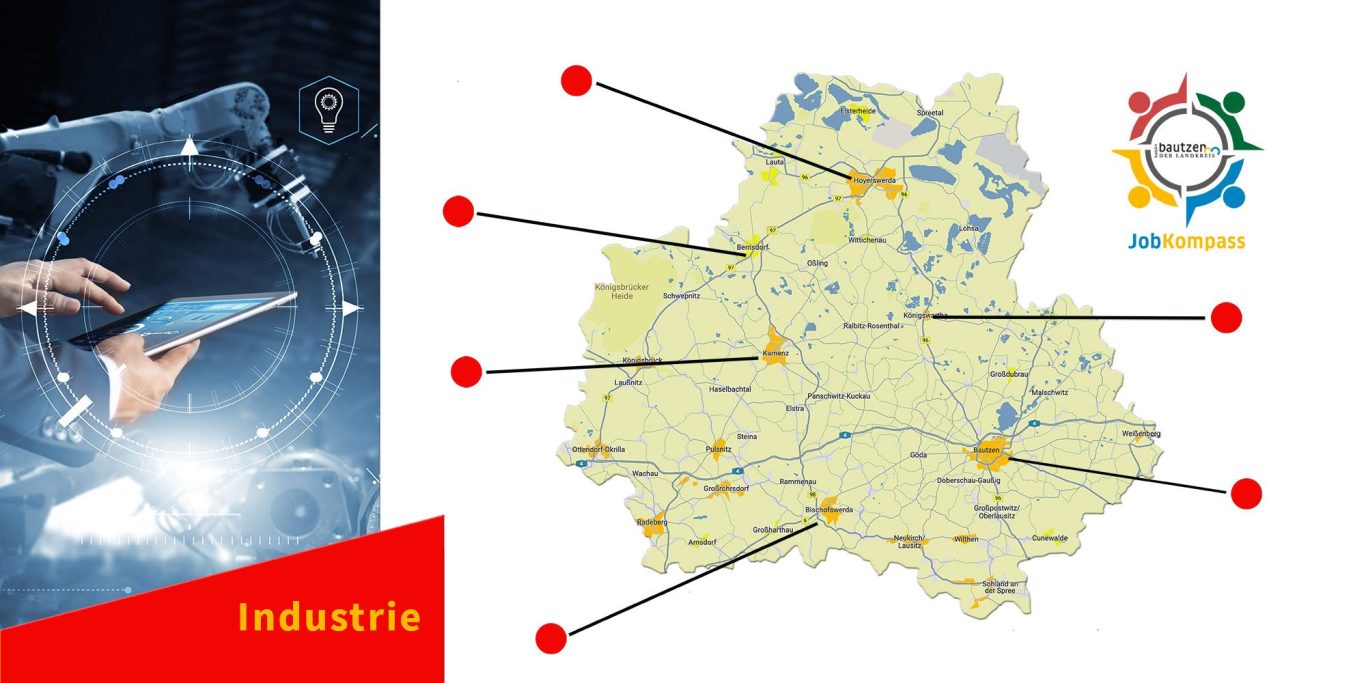 Interaktive Übersichtskarte Grafik für Industrie